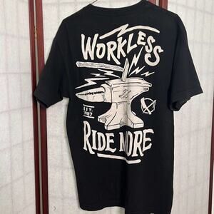 RUSTY BUTCHER MOTORCYCLE BIKER TEE SHIRT SIZE M